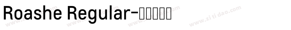 Roashe Regular字体转换